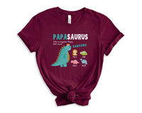 Load image into Gallery viewer, a women&#39;s t - shirt with an image of a dinosaur
