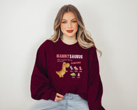 Load image into Gallery viewer, Personalized Nanny Sweatshirt With Grandkids Names, Nanny Sweater, Nannysaurus Dinosaur Shirt, Mother&#39;s Day Gift
