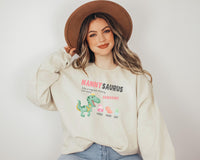 Load image into Gallery viewer, Personalized Nanny Sweatshirt With Grandkids Names, Nanny Sweater, Nannysaurus Dinosaur Shirt, Mother&#39;s Day Gift
